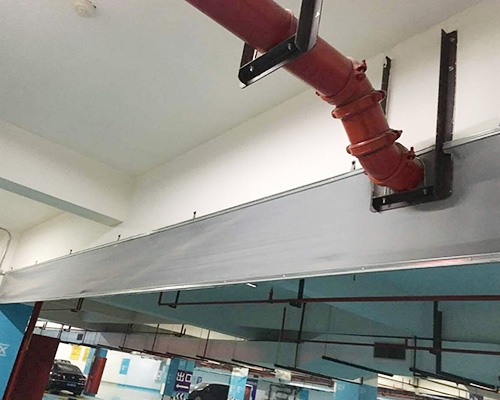 無機布擋煙垂壁